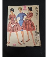 McCalls 6673 Miss Dress Pattern Size 10 Bust 31 Vintage 1960s Cut - $236.89 MXN
