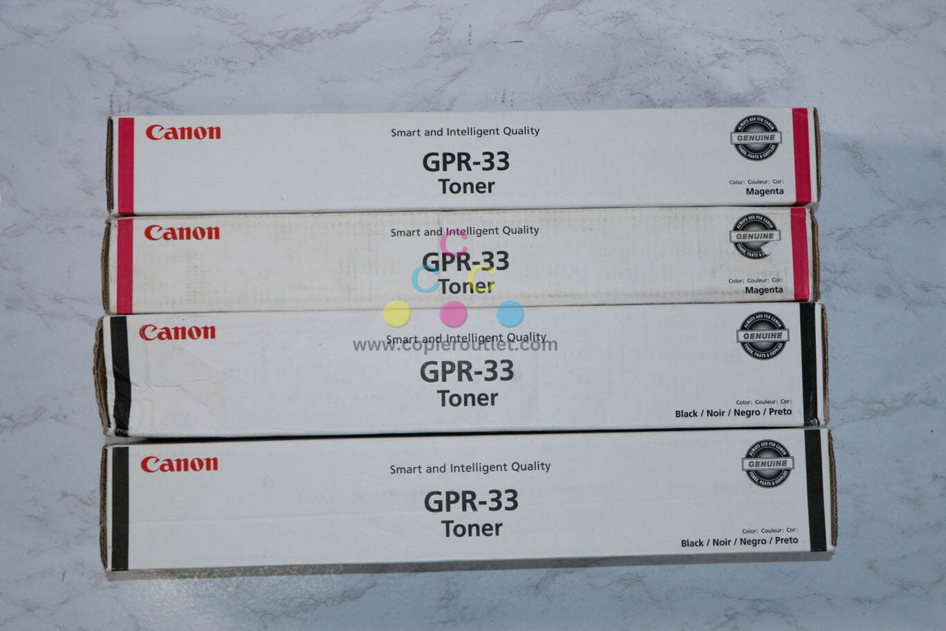 4 Cosmetic OEM Canon imageRUNNER C7055,C7065,C7260,C7270 MMKK GPR-33 Toners - $336.60