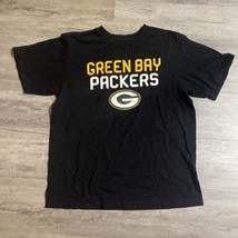 Green Bay Packers Men’s T-Shirt - Size Large Reebok - Black - £7.80 GBP