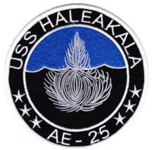 4.3&quot; Navy AE-25 Uss Haleakala Ammunitions Ship Embroidered Patch - £27.53 GBP