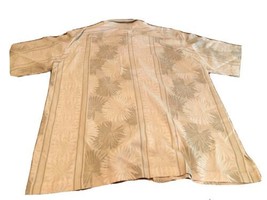 Vintage 90s Caribbean Pineapple Silk Cotton Hawaiian Shirt Palm Tree Fro... - £11.61 GBP