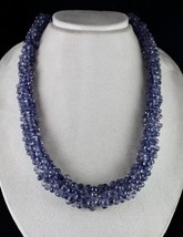 Natural Blue Iolite Faceted Teardrop Beaded 901 Ct Gemstone Fashion Neck... - $1,959.47 CAD