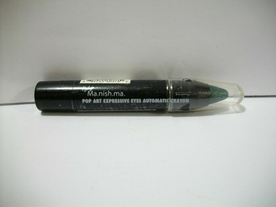 Hedy&#39;s Ma.nish.ma Pop Art Expressive Eyes Automatic Crayon Green Party - $5.73