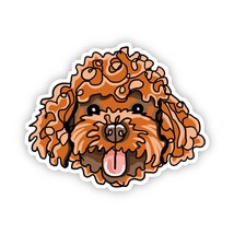 Labradoodle Dog Vinyl Sticker - $74.18 MXN