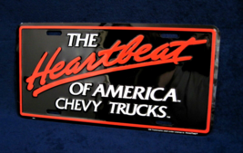 Chevy Trucks - Heartbeat -*US MADE*- Embossed Metal License Plate Auto Tag Sign - £9.76 GBP