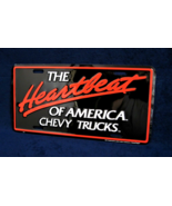 CHEVY TRUCKS - Heartbeat -*US MADE*- Embossed Metal License Plate Auto T... - £9.79 GBP