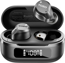 Tozo Hybrid Active Noise Cancelling Wireless Earbuds, 6 Mics Enc Clear C... - $51.99