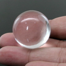Healing Vastru Remedy 27mm Natural Clear White Crystal Ball rock meditation - £45.28 GBP