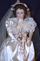 #2589 Bradford Exchange Porcelain Bride 18&quot; tall - $350.00