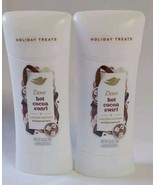 2 Dove Holiday Treats Women&#39;s Antiperspirant Deodorant Hot Cocoa Swirl 2... - $373.80 MXN