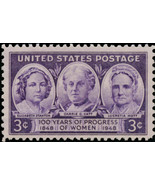 1948 3c Progress of Women, Stanton, Catt, Mott, 100th Scott 959 Mint F/V... - $0.99