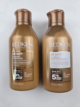 REDKEN All Soft Shampoo &amp; Conditioner Set | For Dry/Brittle Hair | Provides - £24.09 GBP