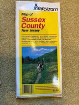 HAGSTROM Foldout Map of Sussex County NJ Out Of Print Map - £53.45 GBP