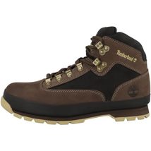 Timberland Men&#39;s Euro Hiker Leather Hiking Boot, Burgundy Nubuck, 10 - £130.58 GBP
