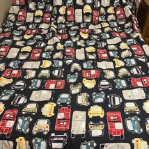 Pottery Barn Kids Full Queen Duvet Cover Transpiration Cars Taxis Buses - $595.05 MXN