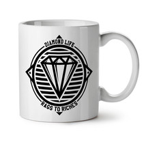 Diamond Life Club NEW White Tea Coffee Mug 11 oz | Wellcoda - $15.99