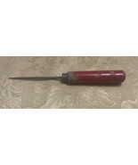 VINTAGE KITCHEN  8&quot; LONG RED WOOD HANDLE ICE PICK - £5.56 GBP