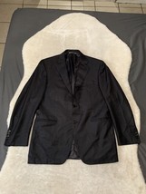Canali 1934 Checkered Black 2 Button Wool Blazer Sport Jacket Size 42R - £69.63 GBP