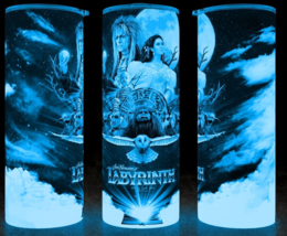 Glow in the Dark Labyrinth 80s Movie Jareth David Bowie Cup Mug Tumbler - £18.04 GBP