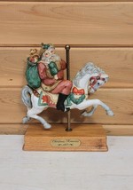 Vintage Carousel Horse Christmas Santa 1987 Willitts Inc - $53.69 CAD