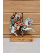 Vintage Carousel Horse Christmas Santa 1987 Willitts Inc - $53.69 CAD