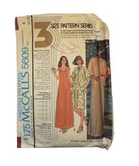 Vintage McCalls 5609 Misses Dress &amp; Cover-Up Sewing Pattern Size 8 - $142.15 MXN