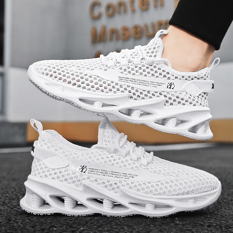 Rs men mesh breathable running tennis shoes outdoor sports tenis masculino white casual thumb200