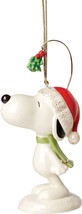 Lenox Peanuts Snoopy Under The Mistletoe Figurine Ornament Beagle Christmas NEW - £43.24 GBP