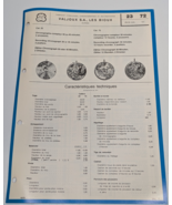 Valjoux Cal. 23 &amp; 72 Recording Chronograph Technical Bulletin Parts Diag... - $51.39 CAD