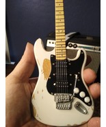 MICK MARS-Distressed Signature White Strat 1:4 Scale Replica Guitar ~Axe... - £26.83 GBP