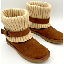Sonoma Goods For Life® Women&#39;s Cuffed Sweater Chestnut Ankle Boots size 6M - $335.55 MXN