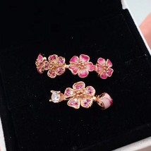 2019 Spring Release Rose Gold Peach Blossom Flower Branch Ring Open Ring - £13.95 GBP