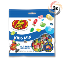 3x Bags | Jelly Belly Gourmet Beans Kids Mix Flavor Peg Bags Candy | 3.5oz | - $16.49