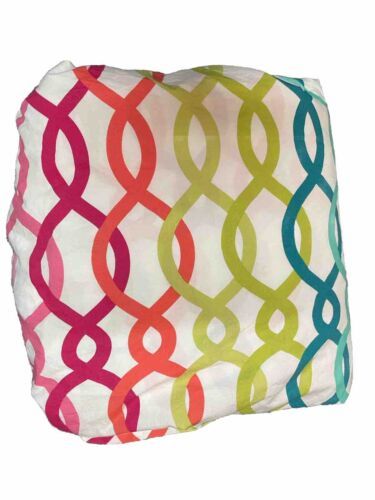 Primary image for Pottery Barn FULL QUEEN Teen PB PALM BEACH Bright Geometric Duvet W Pillowcases