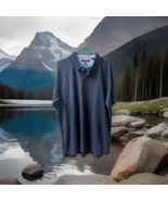 Cremieux Short Sleeved Polo Shirt Basic Mens XXL Navy Blue Preppy Soho Fit - £11.51 GBP