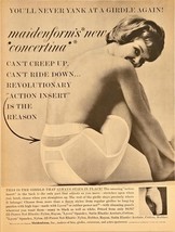 1964 Maidenform Concertina Girdle Vintage PRINT AD Comfort Shapewear - $10.32