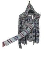 NEW Gilly Hicks Hollister Hoody Cardigan Sweater  Xlongsleeves Pink Blue... - €23,89 EUR