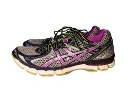 Asics Fluidride GT 2000 Mesh Running Shoes Sneakers Size 10 Gray Purple Active - £13.44 GBP