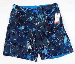 Speedo Blue &amp; Black Brief Lined Water Shorts Boardshorts Trunks Men&#39;s NWT - £47.78 GBP