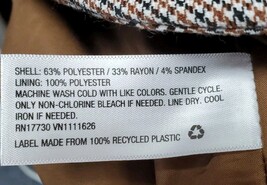 New Day Womens Blazer Size XXL Boyfriend Jacket Brown /Black Check  image 6