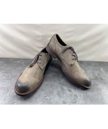 Ecco Oxford Men  47/ 13 M Shoes Derby Gray Brown Leather Plain Toe Work ... - €31,93 EUR