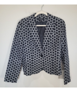 Signature by Larry Levine Blazer Women’s Size 14 Black Circles Dots Fall... - $360.18 MXN