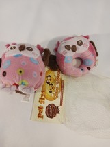 Pet Flys Owl Plush Pet Dog Toy Set With Squeaker - Pink image 7