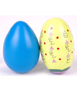 Lot Of 2 Egg Shakers-Latin Percussion LP Rhythmic and Hand Painted-Percu... - $13.09