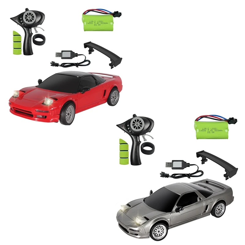 HOT-LD1803 1/18 2.4G 2WD RC Car Drift Vehicles LED Lights Full Scale Controlled - £90.98 GBP