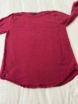 Jeanne Pierre Women's Red Long Sleeves Cotton Soft Stretch Top Size Large image 8