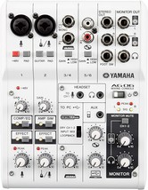 White Yamaha Ag06 6-Channel Mixer With 2 Microphones - $298.94
