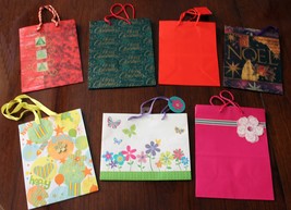 Lot of 7, Brand New! Medium Size Gift Bags (Hallmark, Lindy Bowman, Cleo... - $7.95