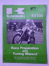 Used 1987 Kawasaki KX500 Race Preparation &amp; Tuning Manual OEM 99920-1387-01 - $14.50
