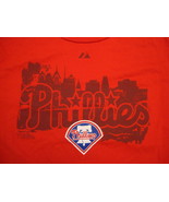 MLB Philadelphia Phillies Pennsylvania Baseball Red Majestic T Shirt Adu... - £7.77 GBP